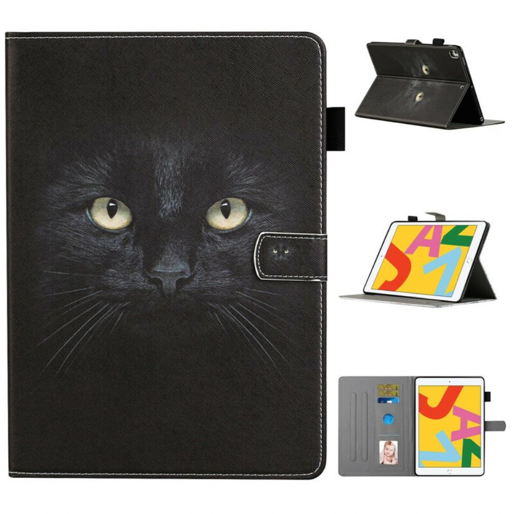 Folio-hoesje voor iPad 10.2" (2020) (2019) / Air 10.5" / Pro 10.5" Zwarte Kat