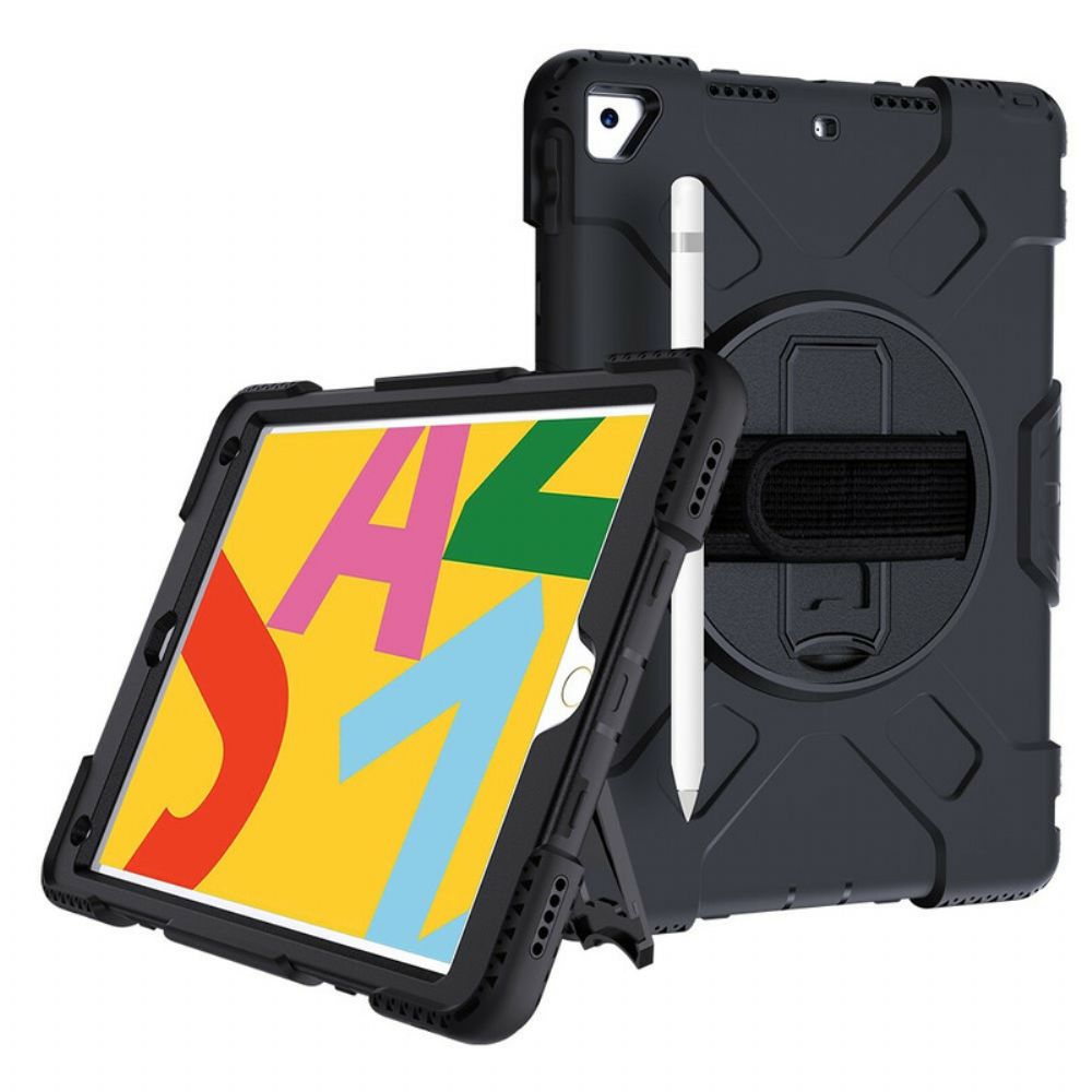 Hoesje voor iPad 10.2" (2020) (2019) / Air 10.5" / Pro 10.5" Superbestendige Singelband En Schouderriem