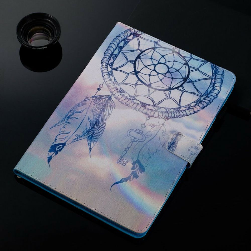 Leren Hoesje voor iPad 10.2" (2020) (2019) / Air 10.5" / Pro 10.5" Aquarel Dromenvanger