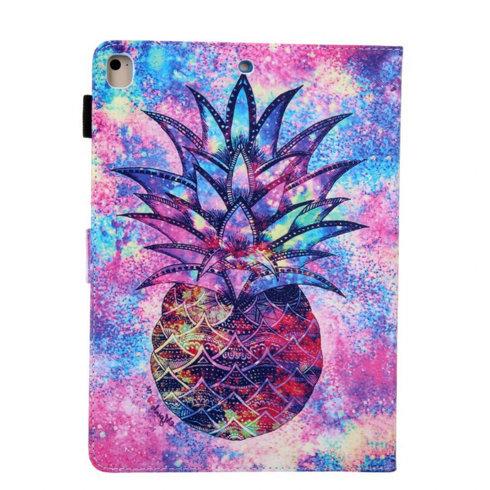 Leren Hoesje voor iPad 10.2" (2020) (2019) / Air 10.5" / Pro 10.5" Funky Ananas