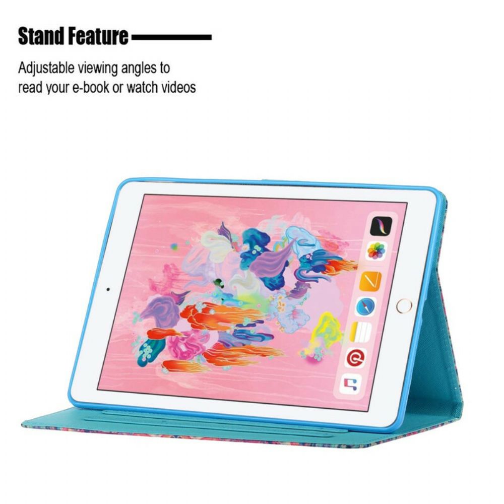 Leren Hoesje voor iPad 10.2" (2020) (2019) / Air 10.5" / Pro 10.5" Ontspan Cactus