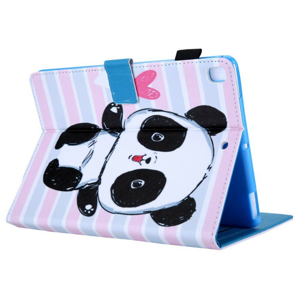 Leren Hoesje voor iPad 10.2" (2020) (2019) / Air 10.5" / Pro 10.5" Panda Liefde