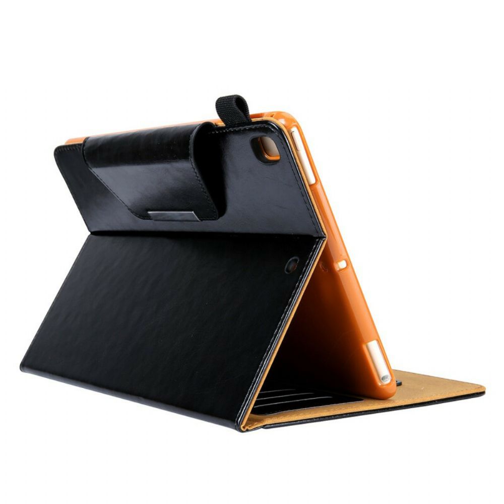 Leren Hoesje voor iPad 10.2" (2020) (2019) / Air 10.5" / Pro 10.5" Zilveren Sluiting