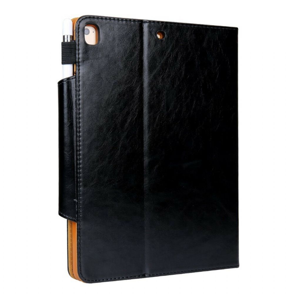 Leren Hoesje voor iPad 10.2" (2020) (2019) / Air 10.5" / Pro 10.5" Zilveren Sluiting