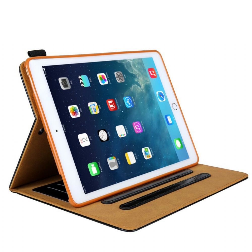 Leren Hoesje voor iPad 10.2" (2020) (2019) / Air 10.5" / Pro 10.5" Zilveren Sluiting