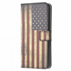 Flip Case voor Samsung Galaxy A22 5G Amerikaanse Vlag