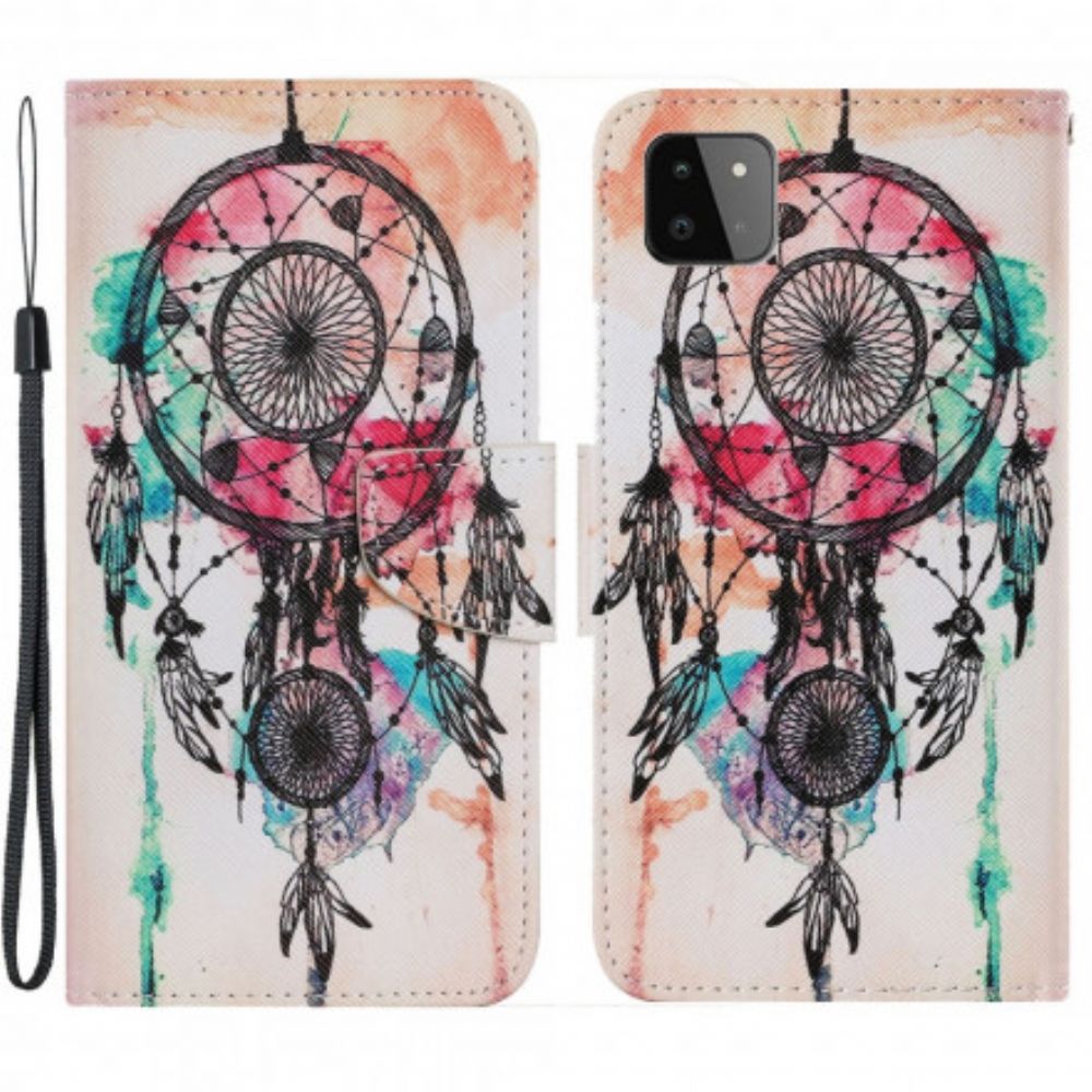 Folio-hoesje voor Samsung Galaxy A22 5G Aquarel Dromenvanger