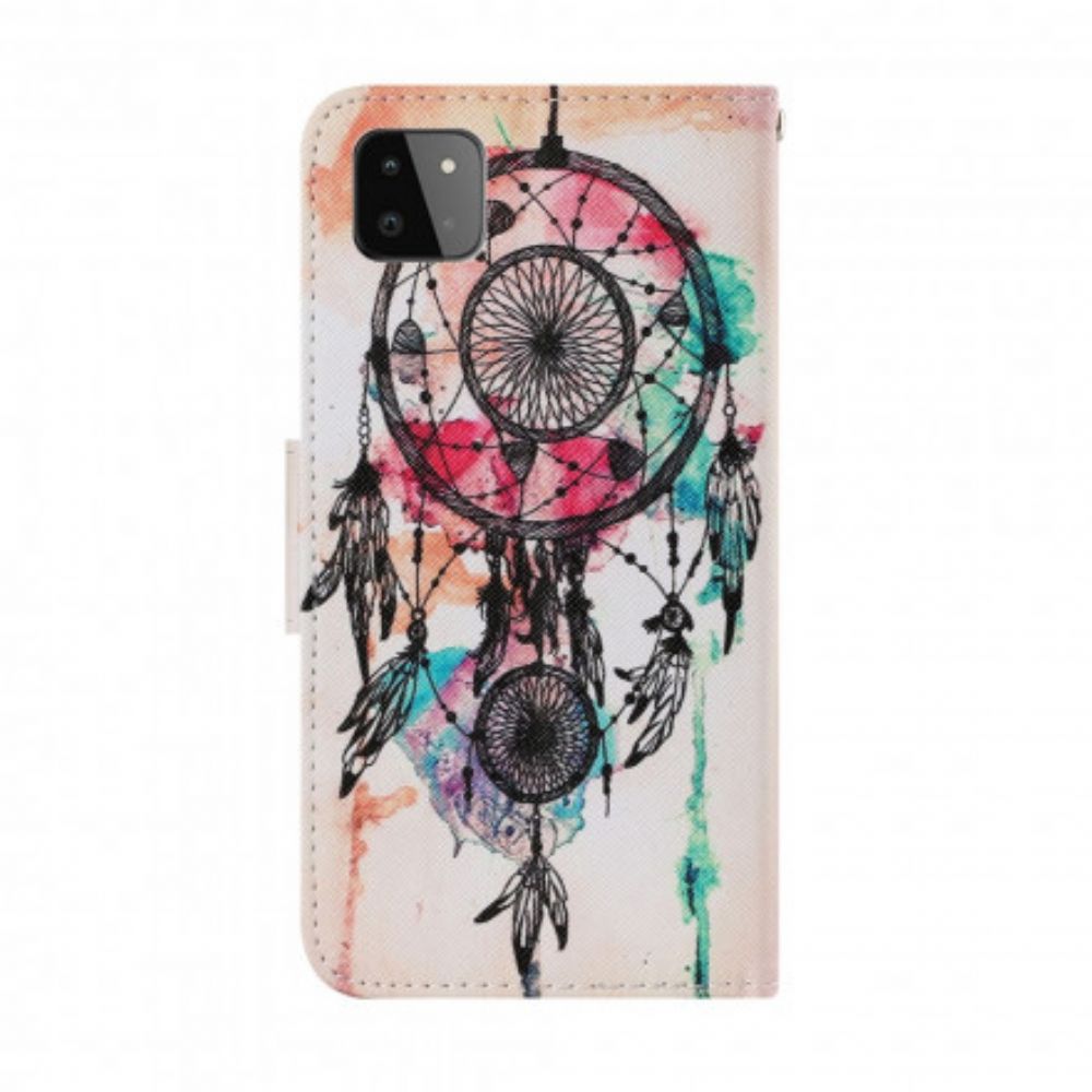 Folio-hoesje voor Samsung Galaxy A22 5G Aquarel Dromenvanger