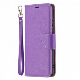 Folio-hoesje voor Samsung Galaxy A22 5G Flip Case Litchi Flap Schuin