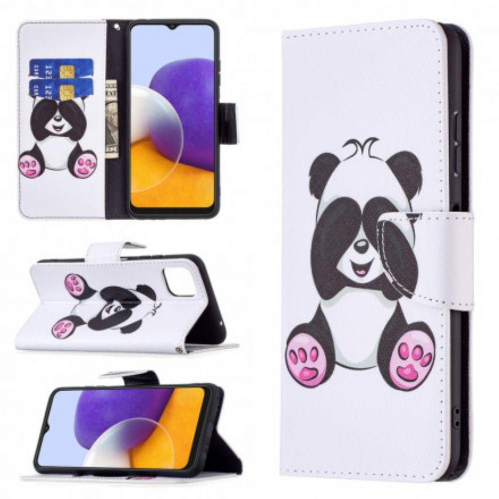 Folio-hoesje voor Samsung Galaxy A22 5G Pandaplezier