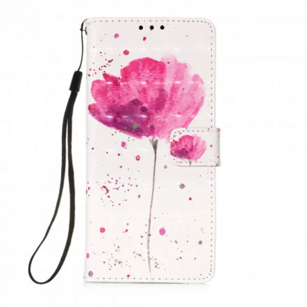 Hoesje Folio-hoesje voor Samsung Galaxy A22 5G Aquarel Halster