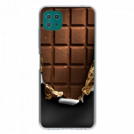 Hoesje voor Samsung Galaxy A22 5G Chocolade Flexibel