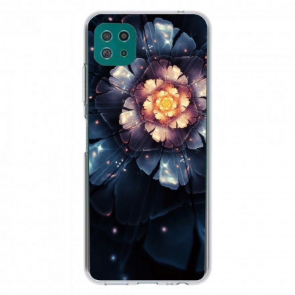 Hoesje voor Samsung Galaxy A22 5G Flexibele Bloemen