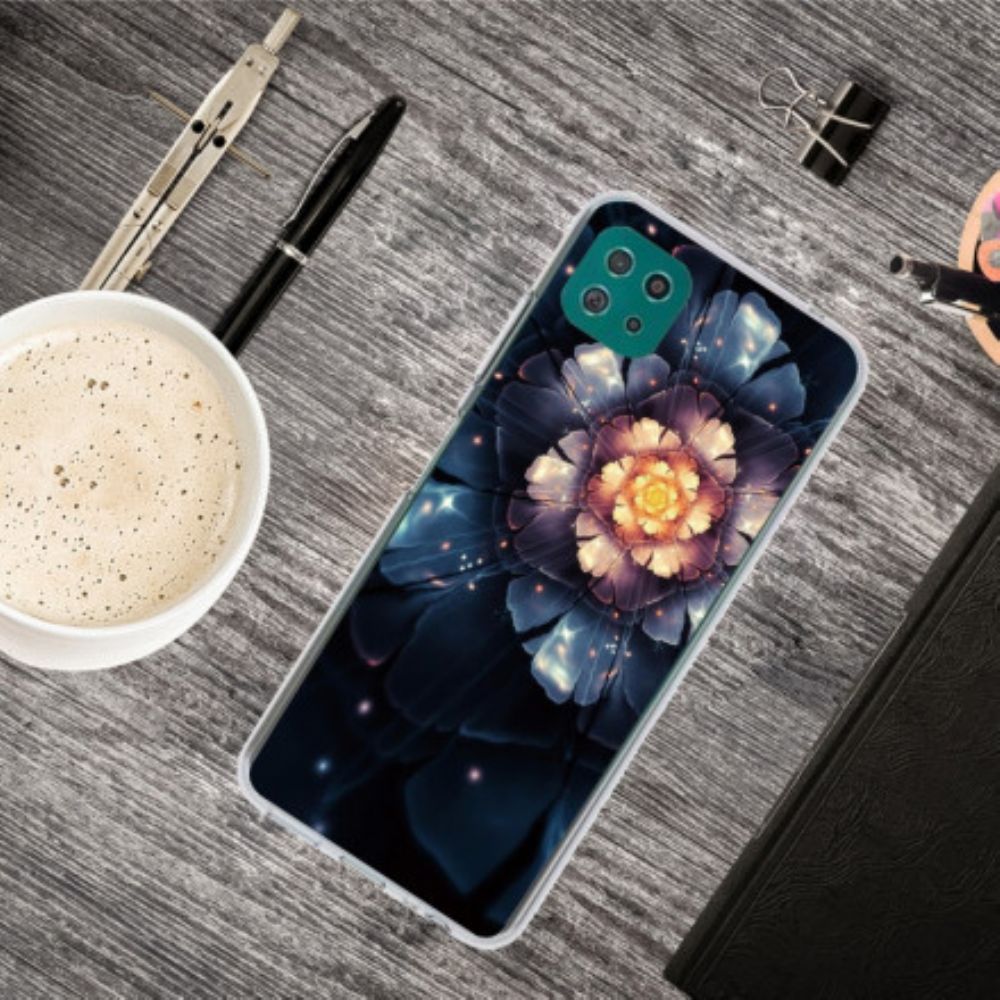 Hoesje voor Samsung Galaxy A22 5G Flexibele Bloemen