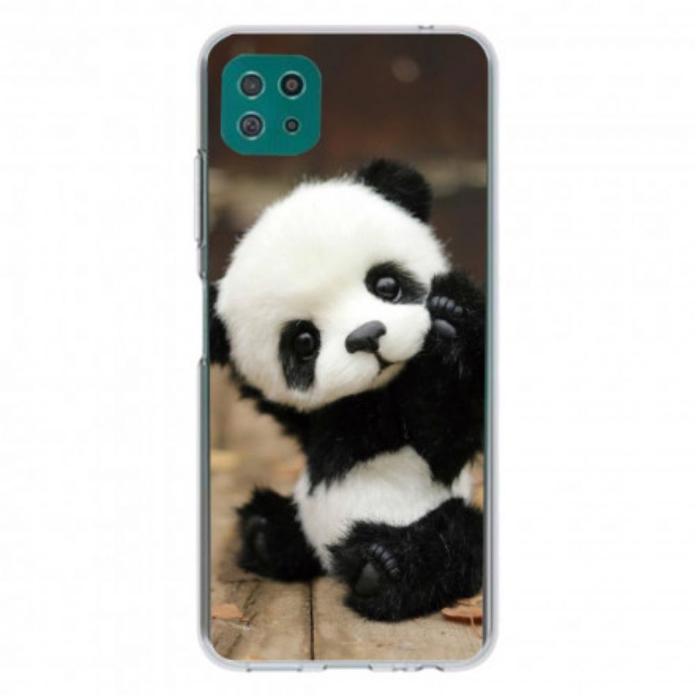 Hoesje voor Samsung Galaxy A22 5G Flexibele Panda