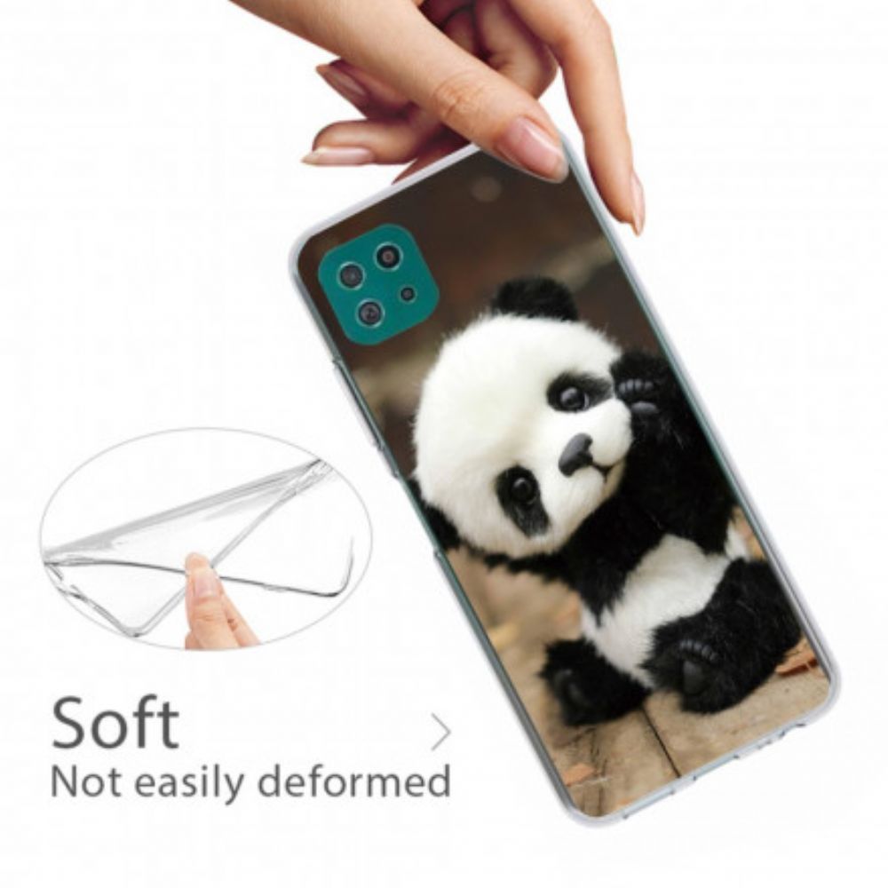 Hoesje voor Samsung Galaxy A22 5G Flexibele Panda