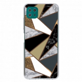 Hoesje voor Samsung Galaxy A22 5G Geometrisch Marmer