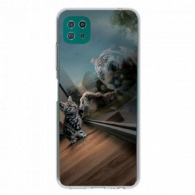 Hoesje voor Samsung Galaxy A22 5G Katjesdroom