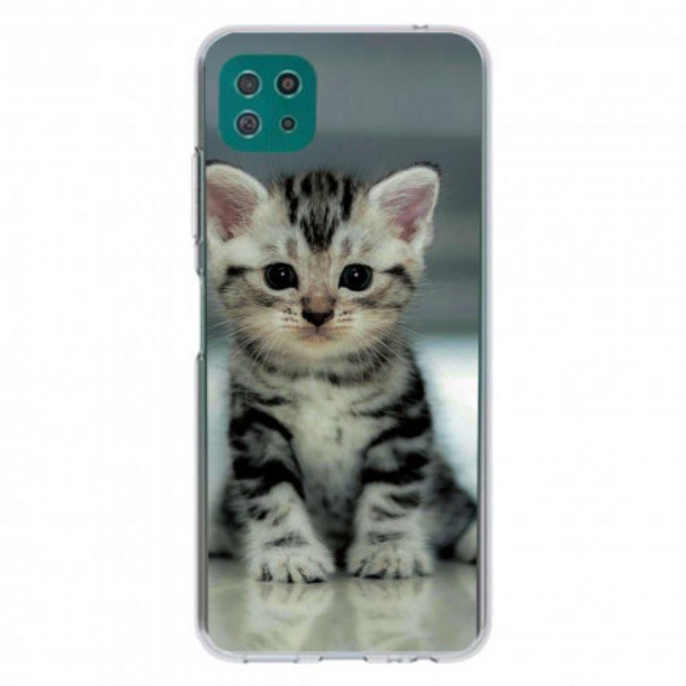 Hoesje voor Samsung Galaxy A22 5G Kitten Kitten