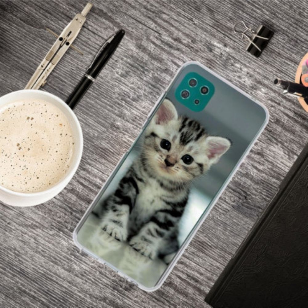 Hoesje voor Samsung Galaxy A22 5G Kitten Kitten