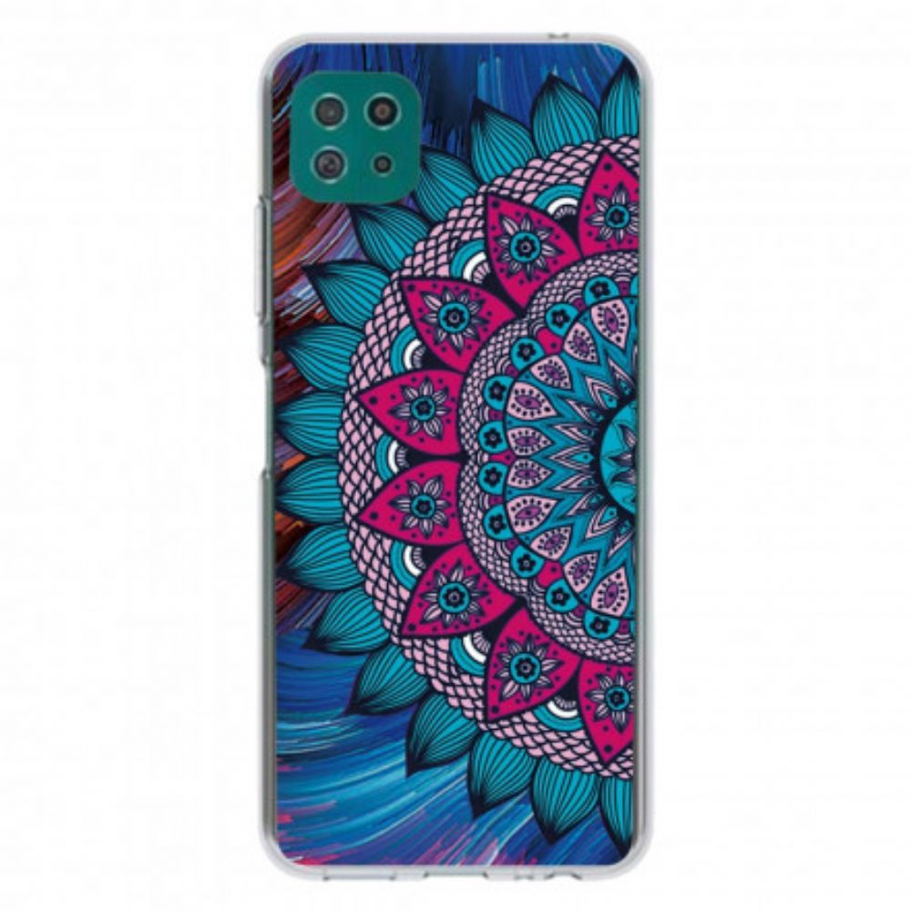 Hoesje voor Samsung Galaxy A22 5G Kleurrijke Mandala