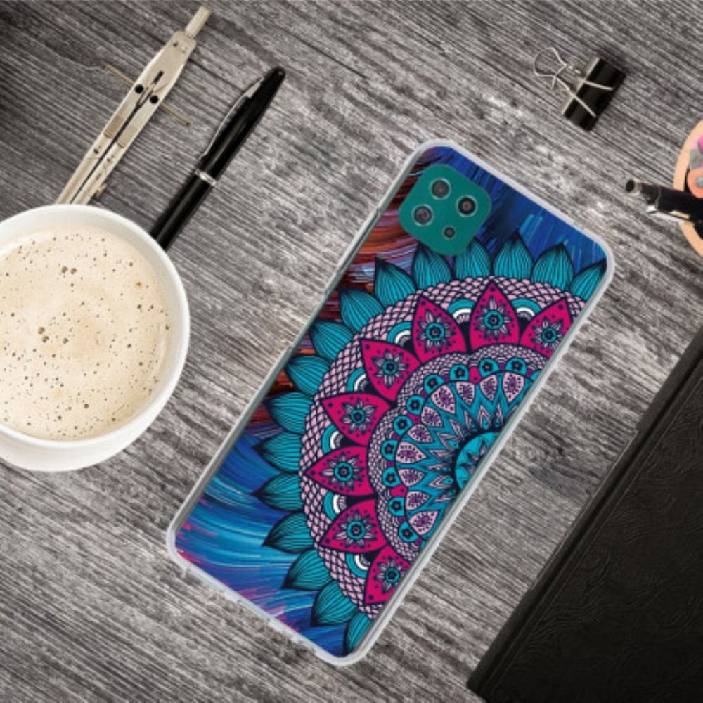 Hoesje voor Samsung Galaxy A22 5G Kleurrijke Mandala