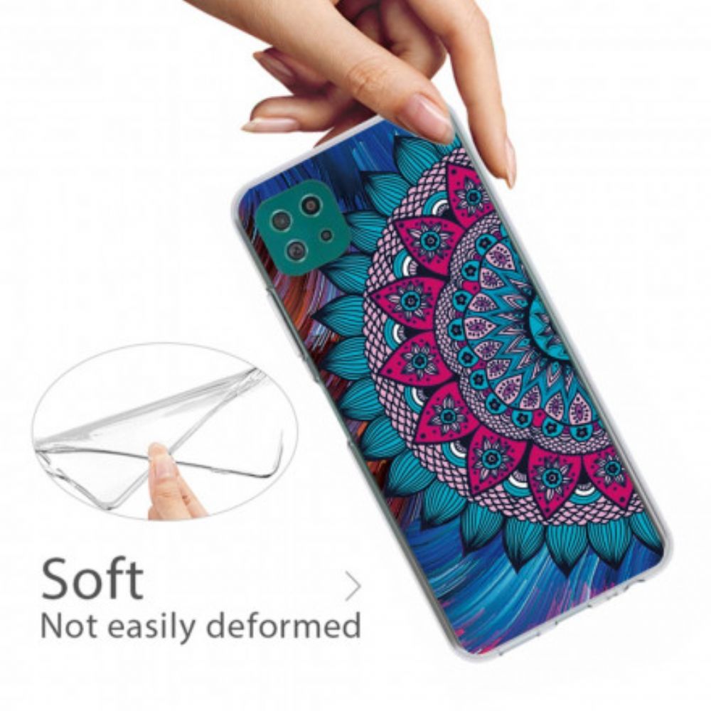 Hoesje voor Samsung Galaxy A22 5G Kleurrijke Mandala