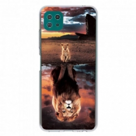 Hoesje voor Samsung Galaxy A22 5G Lion Cub Dream