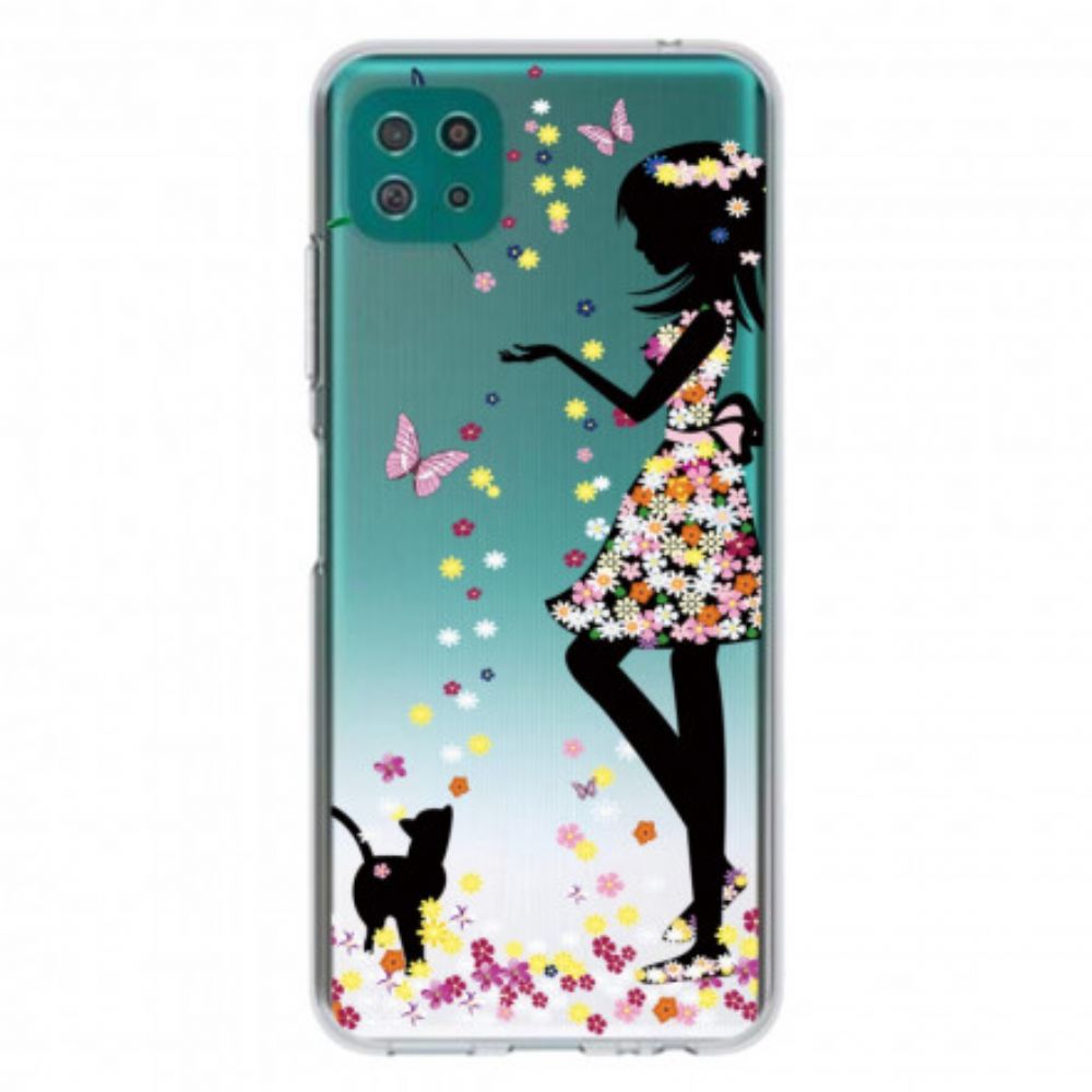 Hoesje voor Samsung Galaxy A22 5G Mooi Bloemhoofd