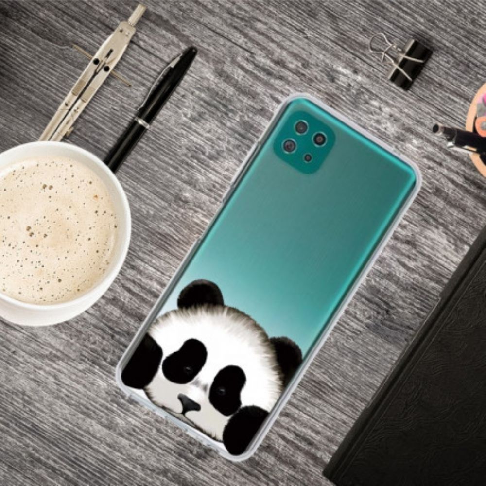 Hoesje voor Samsung Galaxy A22 5G Transparante Panda