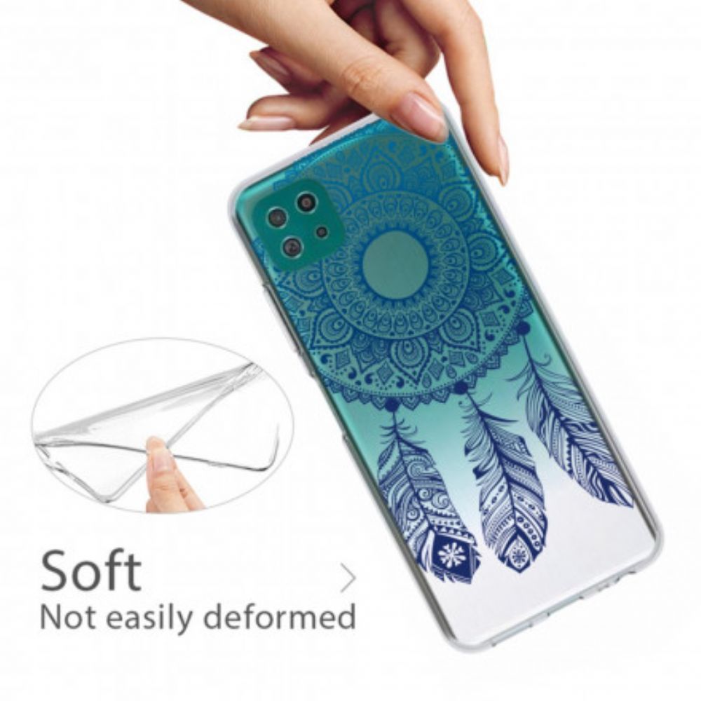 Hoesje voor Samsung Galaxy A22 5G Unieke Bloemenmandala