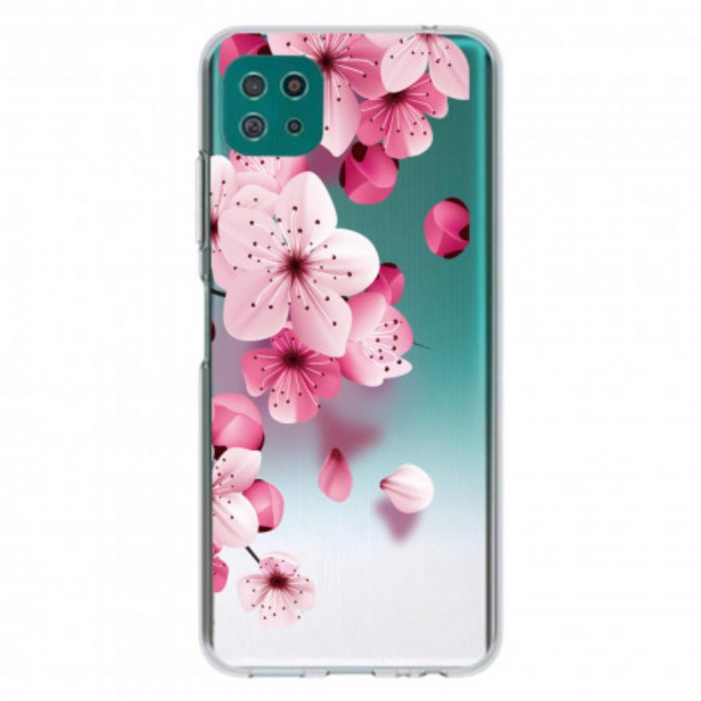 Telefoonhoesje voor Samsung Galaxy A22 5G Kleine Roze Bloemen