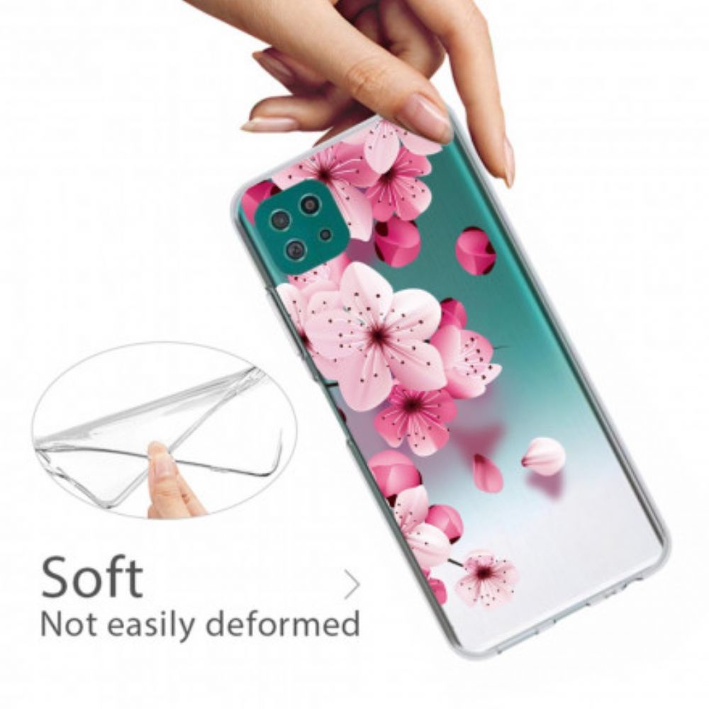 Telefoonhoesje voor Samsung Galaxy A22 5G Kleine Roze Bloemen