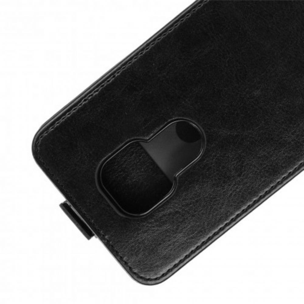 Folio-hoesje voor Moto G9 Play Flip Case Verticaal Leereffect Met Flap