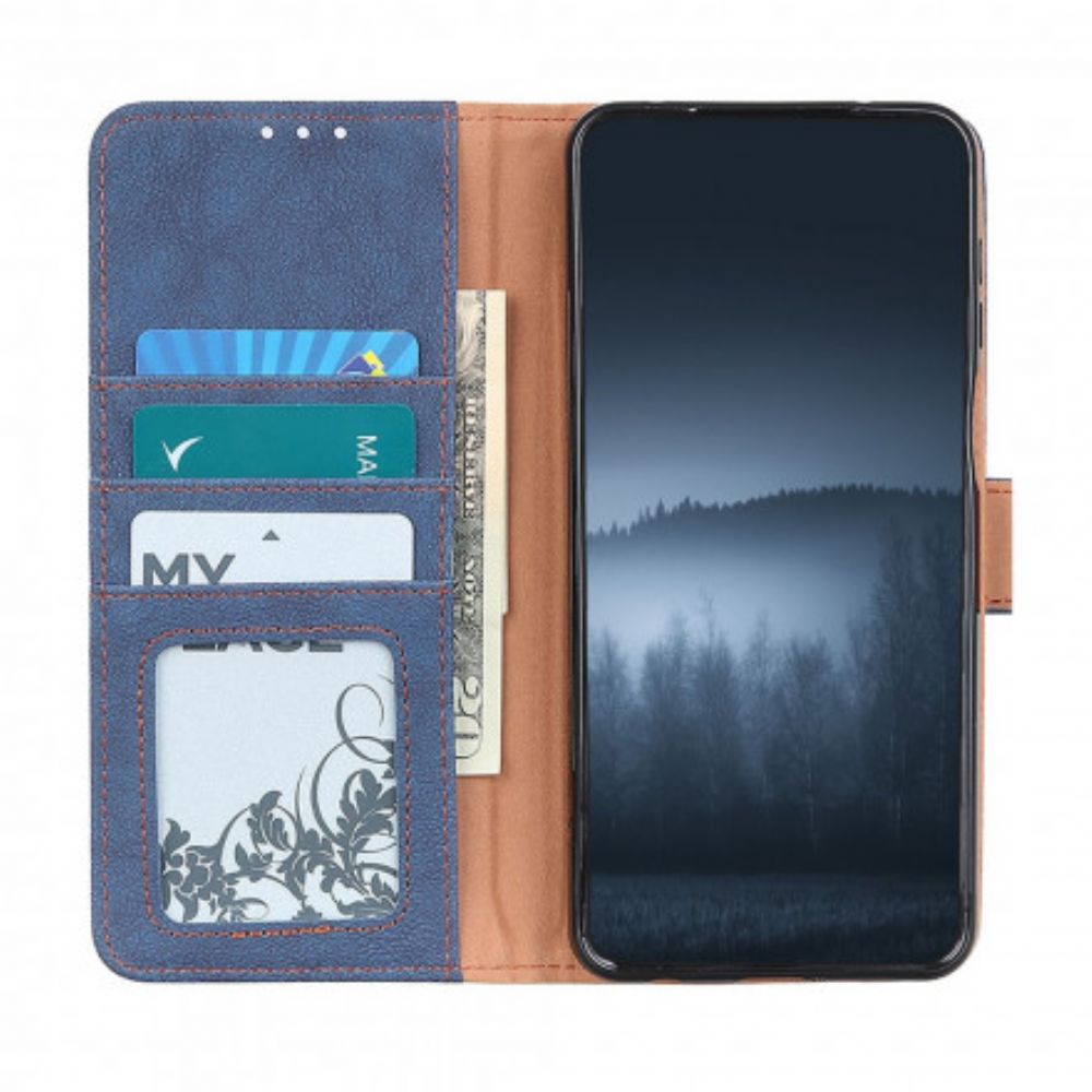 Folio-hoesje voor Moto G9 Play Khazneh Retro Splitleer