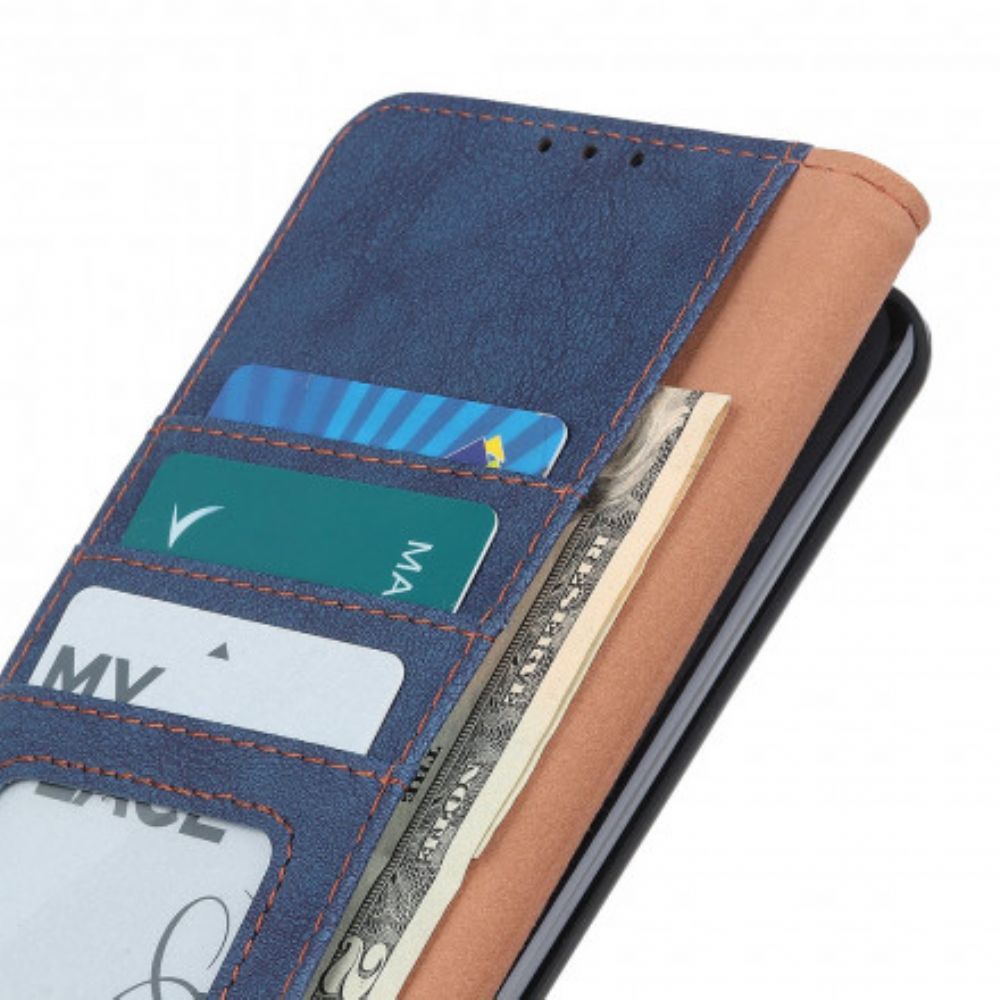 Folio-hoesje voor Moto G9 Play Khazneh Retro Splitleer