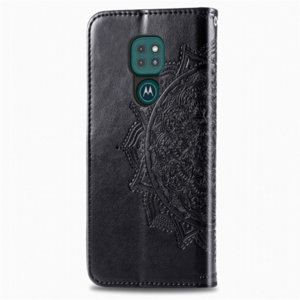 Folio-hoesje voor Moto G9 Play Mandala Van Middelbare Leeftijd