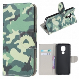 Folio-hoesje voor Moto G9 Play Militaire Camouflage