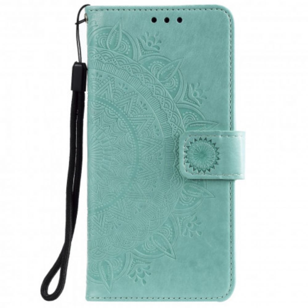 Folio-hoesje voor Moto G9 Play Zon Mandala