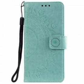 Folio-hoesje voor Moto G9 Play Zon Mandala