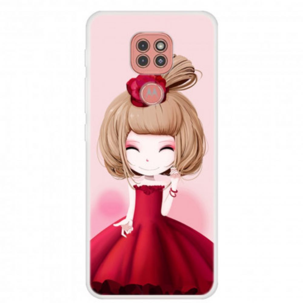 Hoesje voor Moto G9 Play Manga Dame