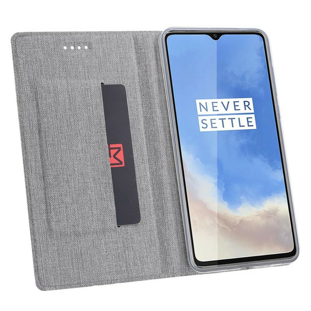 Bescherming Hoesje voor OnePlus 7T Folio-hoesje Vili Dmx Getextureerd