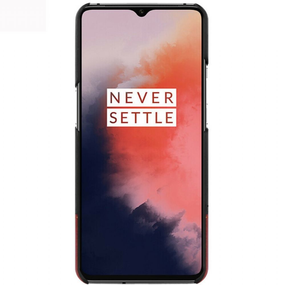 Hoesje voor OnePlus 7T Imak Ruiyi-serie Leereffect