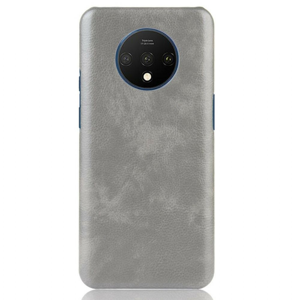 Hoesje voor OnePlus 7T Prestaties Litchi Leder Effect