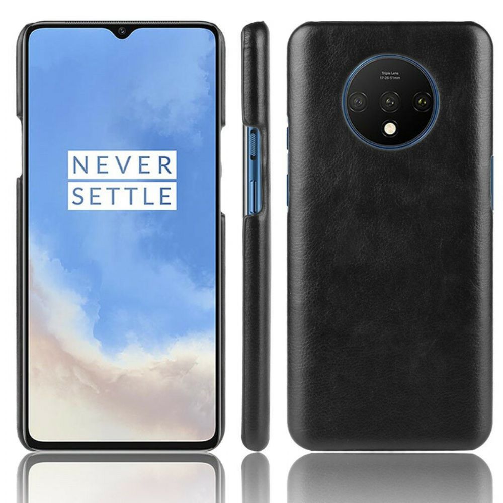 Hoesje voor OnePlus 7T Prestaties Litchi Leder Effect