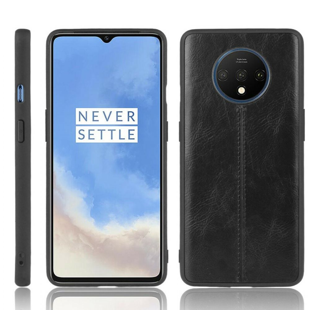 Hoesje voor OnePlus 7T Stijl Lederen Stiksels