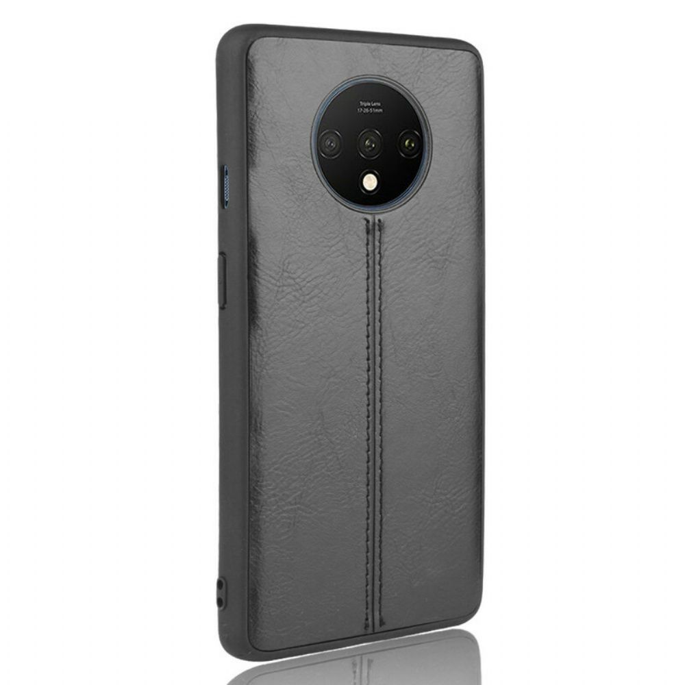 Hoesje voor OnePlus 7T Stijl Lederen Stiksels