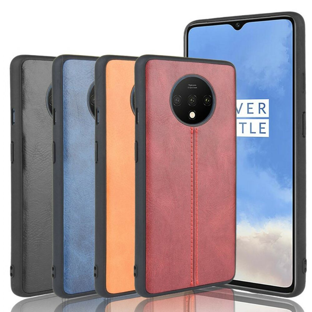 Hoesje voor OnePlus 7T Stijl Lederen Stiksels