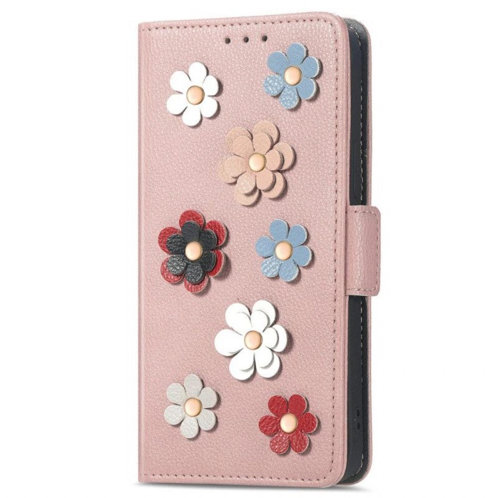 Folio-hoesje voor Xiaomi 13 Decoratieve Bloemen