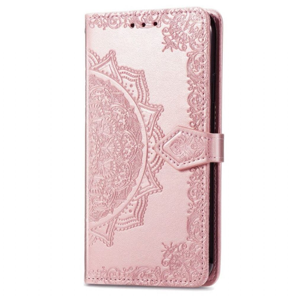 Leren Hoesje voor Xiaomi 13 Mandala Zon Met Lanyard